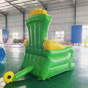 Chaise <span class=keywords><strong>Trône</strong></span> Gonflable Géante Mardi Gras Couleurs Violet et Vert pour Fête, Carnaval, Cabine Photo et Location Commerciale - Product Image 5