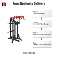 Support de musculation en acier réglable pour presse à épaules, équipement d'entraînement du haut du corps pour salle de sport commerciale