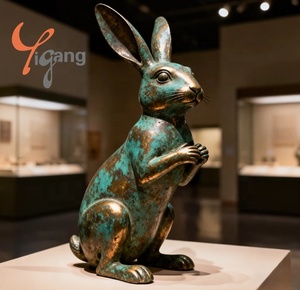 Esculturas de Animales en Bronce y Latón Diseñadas a Medida, Diseño Atemporal del <span class=keywords><strong>Rugido</strong></span> del Rey León, Superficie con Pátina Verde, Técnica de Fundición - Arte - Product Image 5