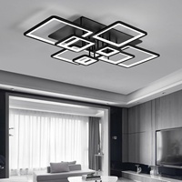 Plafonnier LED géométrique moderne, luminaire encastré, fabricant OEM ODM pour chambre à coucher, salon, éclairage intérieur
