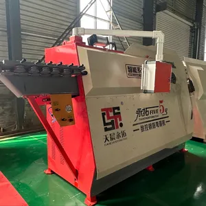 Mesin behel batang bulat baja CNC, mesin bengkok sanggurdi Rebar otomatis sepenuhnya Tiongkok