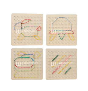 Geoboard <span class=keywords><strong>de</strong></span> Madera, Juguete Educativo Montessori con Bandas Elásticas para Formas Geométricas, Patrones y Desarrollo <span class=keywords><strong>de</strong></span> Habilidades Motoras Finas para Preescolar - Product Image 5