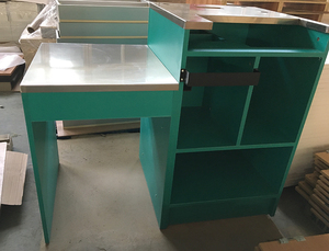 Bàn Quầy Thanh Toán Máy Tính Tiền Bàn Tiền Đặt Làm Theo Yêu Cầu Với Mặt Bàn Bằng Thép Không Gỉ - Product Image 4