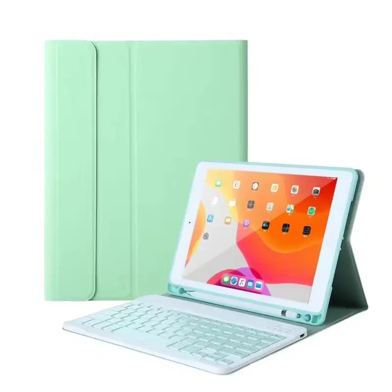Suitable for iPad8 10.2 keyboard iPad10.2 wireless keyboard leather cases air3 10.5 protective case with Pen slot