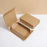 Nouvelle conception de boîte pliante magnétique en papier noir, emballage de luxe, boîte cadeau rigide en carton pliable