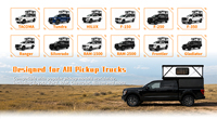 Cámper Desplegable de Primera Calidad para Camioneta, Compatible con Toyota Tacoma de 5 pies de Caja, Carcasa Compuesta Resistente para Acampar al Aire Libre