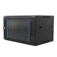 6U 9U 12U 19 pouces, support mural pour serveur de Center de données, 42U, porte en verre sur pied, armoire réseau