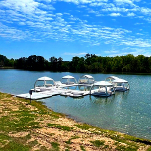 Cabaña Flotante Inflable con Toldo Resistente a los Rayos UV, Bomba de Inflado Rápido para Piscina, <span class=keywords><strong>Lago</strong></span>, Playa - Product Image 1