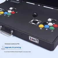 Console de jeu d'arcade portable en métal de 27 pouces avec joystick anglais, connectivité sans fil et fonctionnalités multifonctionnelles