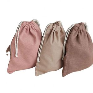 Pochette à Bijoux en Toile de Coton Colorée avec Cordon de Serrage, Impression Personnalisée du Logo, Taille Personnalisable pour Publicité, Vente en Gros - Product Image 1
