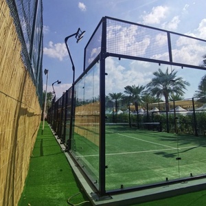 Excelente Precio, Compre Equipamiento Deportivo para Pista <span class=keywords><strong>de</strong></span> Pádel, Césped Artificial <span class=keywords><strong>de</strong></span> 12mm/15mm <span class=keywords><strong>de</strong></span> Altura, Interior 10m*20m, Vidrio Templado <span class=keywords><strong>de</strong></span> 12mm, 8 Piezas - Product Image 3