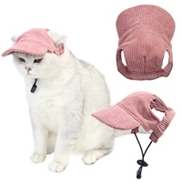 Sombrero de pescador para mascotas, de pana, ajustable, ecológico, transpirable, para exteriores, gorra para gatos, accesorios de protección solar, logotipo personalizado