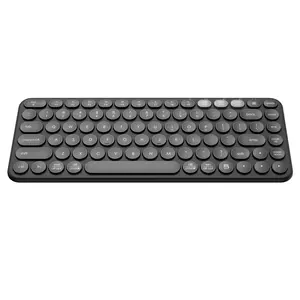 K921t Keyboard kompak nirkabel ganda, keyboard komputer multi perangkat untuk PC Windows