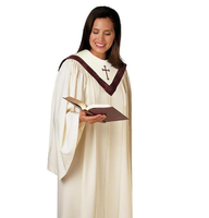 Personnalisé Amérique Europe Église Pasteur Hymne Uniforme Groupe Robe Col Rond 4 Saisons Chœur Chrétien Robe