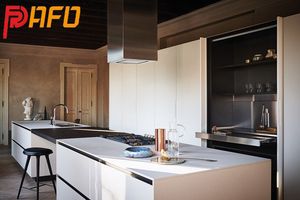 Phong cách hiện đại Matt kết thúc thermofoil sang trọng sơn mài thông minh tủ bếp Modular thiết kế Nhà Bếp Đựng thức ăn tủ - Product Image 5