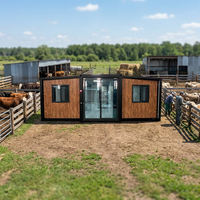 Grande Maison Préfabriquée Pliable 20 pieds Maisons Extensibles Personnalisées Maisons Modernes de Luxe Prêtes à Habiter