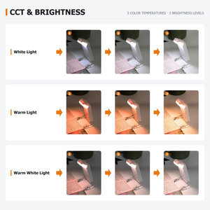 LED <strong>Clip</strong> <strong>on</strong> Book <strong>Light</strong> USB Rechargeable Dimmable Reading Lamp Portable Bookmark Night <strong>Light</strong> Eye Protection for Reading in <strong>Bed</strong> - Product Image 4