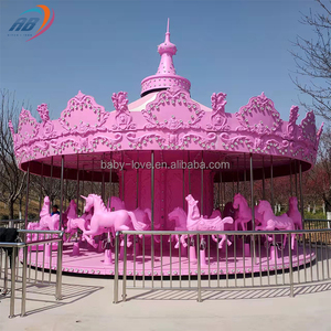 China Fabricación Atracción Juego Paseos Parque de atracciones Eléctrico Merry Go Round Carrusel para la venta - Product Image 4