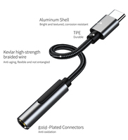 ALC4050 HIFI DAC Amplificateur pour écouteurs USB Type C à 3.5mm Adaptateur audio pour casque d'écoute 32bit 384kHz Décodeur numérique Convertisseur AUX