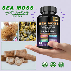 สาหร่าย7000มก. น้ำมันเมล็ดสีดำอาหารเสริมสมุนไพรชิลาจิทและสาหร่ายแคปซูลชิลาจิต - Product Image 2