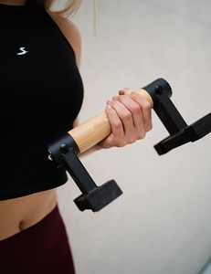 Parallettes Plegables de Madera Personalizadas para Ejercicios en Casa, Barra de <span class=keywords><strong>Calistenia</strong></span> Ajustable y Plegable - Product Image 5