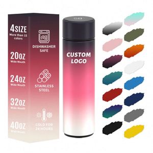 Gobelet isotherme personnalisé en acier inoxydable 304 avec affichage LED numérique, bouteille d'eau intelligente portable pour boissons chaudes, capacité de 40 oz, logo personnalisé - Product Image 2