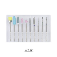 Ensemble professionnel de forets à ongles en carbure de diamant pour manucure, pédicure, nettoyage des cuticules, dissolvant de vernis gel, outils de manucure