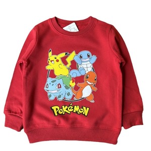 Sweat-shirt à col rond pour enfants, 8 motifs de dessins animés <span class=keywords><strong>Pikachu</strong></span> Charmander Bulbasaur imprimés, pull décontracté à capuche pour garçons et filles - Product Image 5