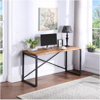 Bureau de style moderne TRIO Concord en bois d'acacia à bord naturel, pour usage commercial, mobilier d'extérieur, montage facile, fabriqué au Vietnam