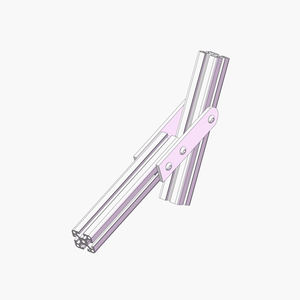 Produsen Cina 6111 3060*3060mm lengan Pivot bentuk L untuk Slot t profil aluminium industri - Product Image 6