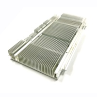 Pendingin Radiator Sirip Aluminium Hitam Universal Berkualitas Tinggi, Presisi, Terbaik, Murah, dan Dapat Disesuaikan untuk Elektronik Daya