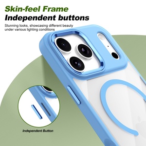 Fundas Magnéticas Transparentes Personalizadas para iPhone 18 17 Pro Max con Botones Táctiles AI, Carga Inalámbrica y Protección Antigolpes - Product Image 6