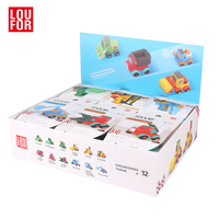 Kit d'argile à séchage à l'air de haute qualité, jouets éducatifs sûrs et non toxiques pour les loisirs créatifs des enfants, série de 12 véhicules d'ingénierie