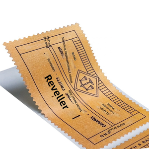 Étiquettes autocollantes personnalisées en papier kraft imperméable, transparentes, en rouleau, impression rotative six couleurs, autocollants de scellage - Product Image 6