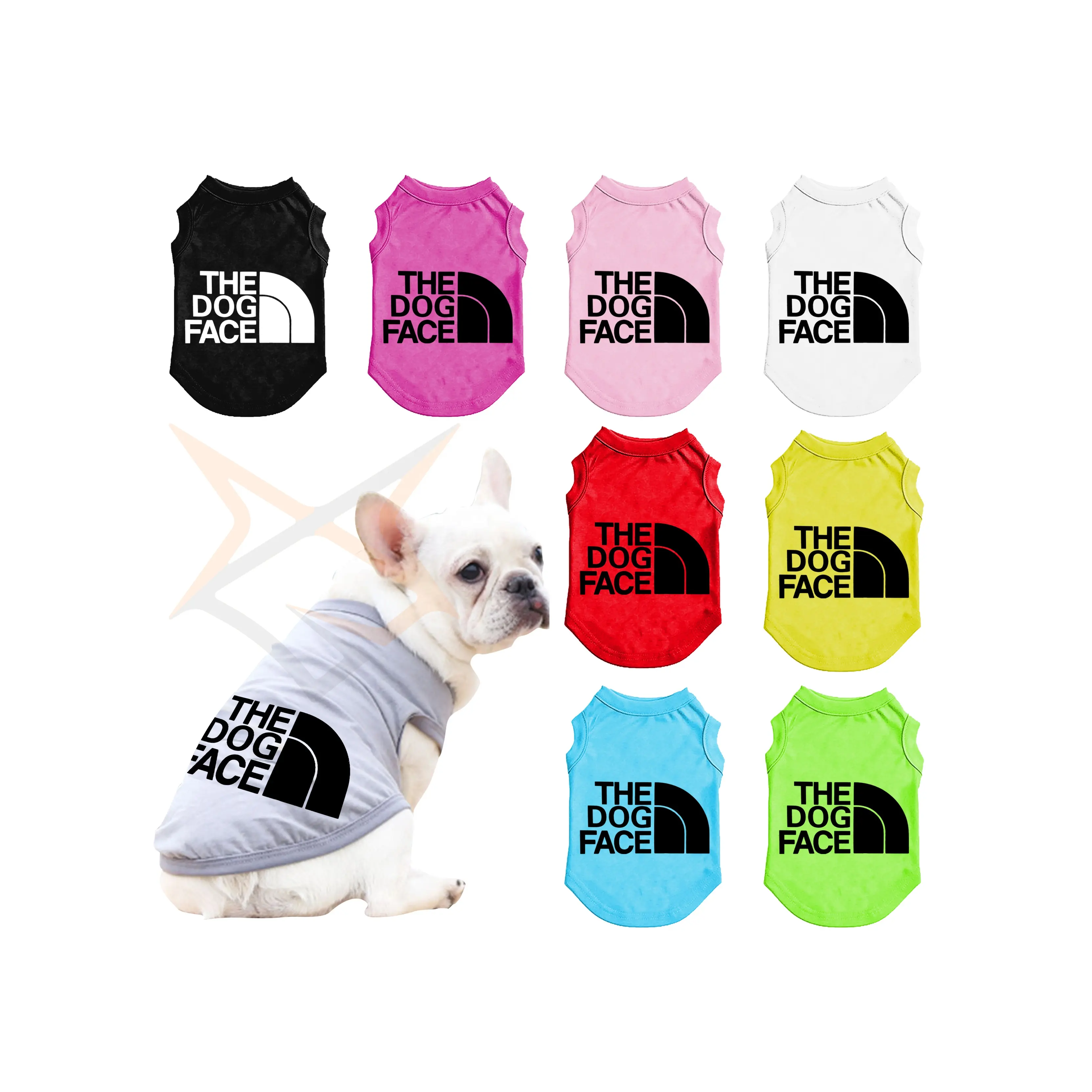 Großhandel Sommer Günstige Große Größe Mehrfarbige Baumwolle Plain Farbe Hund Haustier T-Shirt Haustier Kleidung Luxus Shirts Hund Shirt Blank