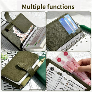 Agenda in Pelle M5 Stile Vintage con Fogli Mobili, Pianificatore Giornaliero, Pagine Personalizzabili, 40 Fogli di Carta Offset per Affari - Product Image 3