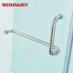 Easy Installation <strong>Bathroom</strong> Framed Stainless Steel Aluminum Hinge Shower Door Tempered Glass Rectangle Shower Cabin - Product Image 3