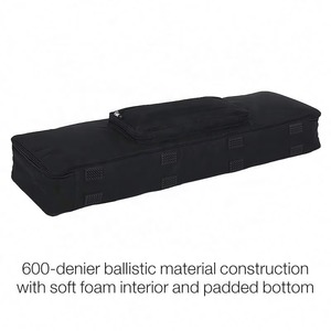 Housse de transport rembourrée portable pour clavier musical, fabriquée par une usine BSCI, compatible avec les claviers à 61, 76 et 88 touches, en tissu Oxford 600D. - Product Image 4
