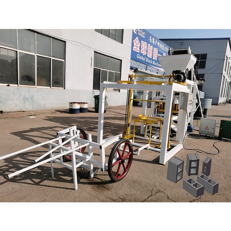 Small Investment QTJ4-24 Block Making Machine Hollow Brick Making Machinery for Sale