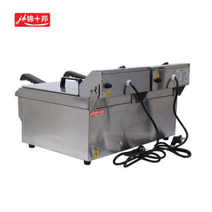 <span class=keywords><strong>Friteuse</strong></span> électrique à <span class=keywords><strong>double</strong></span> chambre de grande capacité pour machine à frire à l'huile de cuisine commerciale - Product Image 6