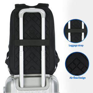 Hot Sale benutzer definierte Logo wasserdicht Smart <span class=keywords><strong>Kaukko</strong></span> weiße Leinwand 17 Zoll Rückzug Reise Männer Sack ein Dos Laptop Rucksack Rucksack Rucksäcke - Product Image 4