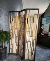 Séparation d'écran suspendue d'intérieur en acier inoxydable de diviseur de pièce en métal d'or de lobby