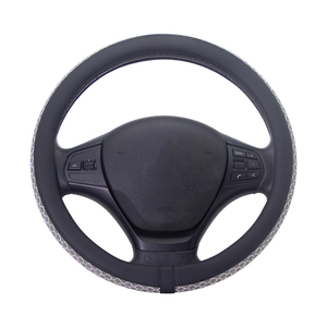 Housse de volant élégante à motif écailles de poisson, entièrement ornée de strass en cristal, adaptable à tous les véhicules - Product Image 2