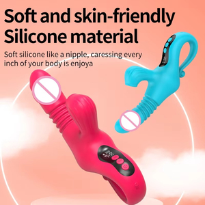 HM 9 fréquence 8 vitesses chauffage télescopique vibrateur Masturbation pratique vibrant vagin clitoridien succion masseur pour les femmes - Product Image 5