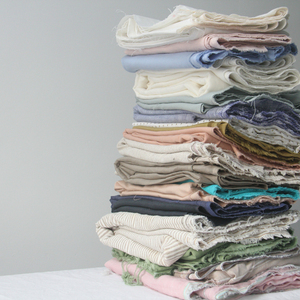 Tela Fresca de Lino Orgánico para Verano de Alta Calidad con Estampado Suave al por Mayor para Ropa de Dama - Product Image 1