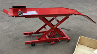 Ayarlanabilir Yükseklik 1000LBS Makaslı Hidrolik Motosiklet Kaldırma Platformu Zahmetsiz Tamir İçin