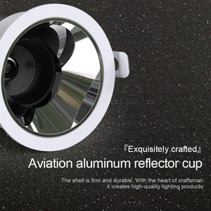 Hiện đại Trần Spotlight trắng đen nhôm 10W <span class=keywords><strong>20W</strong></span> có thể điều chỉnh Anti-Glare <span class=keywords><strong>LED</strong></span> lõm Spotlight - Product Image 3