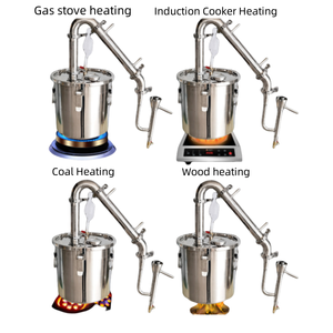 Equipo de producción de alcohol de grado combustible para biocombustible de <span class=keywords><strong>etanol</strong></span>, destilador de acero inoxidable 304 a pequeña escala, 220v/110v para vino y grano - Product Image 6