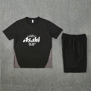 Uniformes de Fútbol de Verano, Jersey Urbano de Manga Corta Estampado 25/26, Transpirable, de Poliéster/Nailon, Secado Rápido, Cuello Redondo, Unisex, Deportivo - Product Image 3