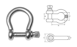 Chúng tôi loại G210 <span class=keywords><strong>G2130</strong></span> cung còng dưới vít pin 304/316 thép không gỉ cung còng - Product Image 6